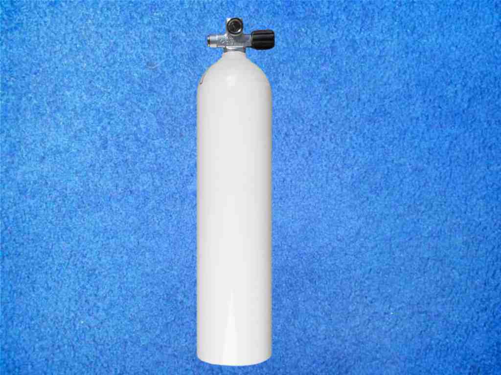Tauchflasche 50 cuft mit Brückenventil Luxfer Alu weiss – Bild 2