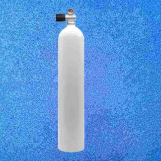 Aluflasche MES 5,7 L weiß 207 bar mit Mono Ventil