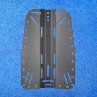Backplate Edelstahl - schwarz