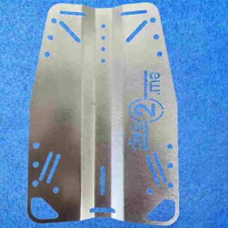 Backplate 3mm aus Edelstahl mattiert