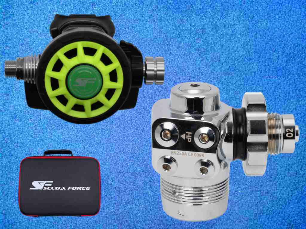 Atemregler Scubaforce Black Devil Pro O2 Stage Set