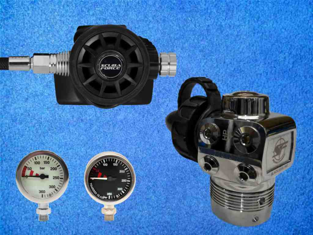Atemregler Scubaforce Black Devil Pro Stage Set