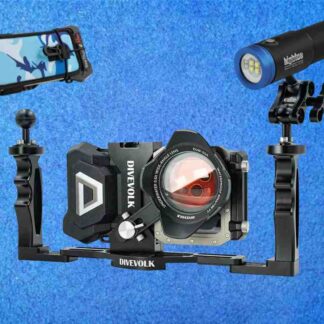 Divevolk Videograph Kit mit Bigblue AL2900XWPB Videolampe