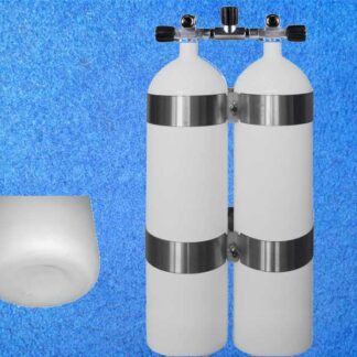 Doppel Tauchflasche 12L 232 Bar konkavem Boden