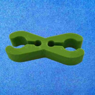 Doppelter Schlauchclip - Grün