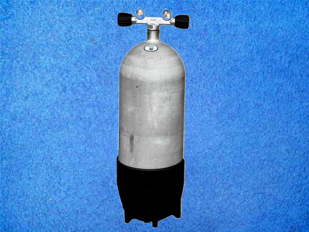 Faber Tauchflasche 10 Ltr mit Twinventil - 300 bar