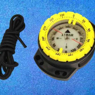 Kompass mit Bungee Mount gelbem Stellring