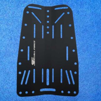 Aluminium-Backplate 3 mm eloxiert, schwarz