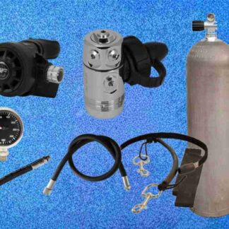 Tauchflasche 80 cft mit Scubaforce Atemregler SM
