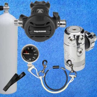 Tauchflasche 50 cft mit Apeks Atemregler XTX 50