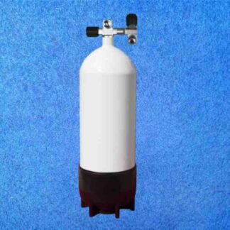 Tauchflasche 15 Liter Brückenventil mit Zweitabgang
