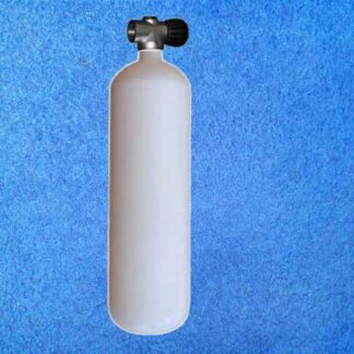 Tauchflasche 3 Liter mit Rebreather-Ventil - Kurz