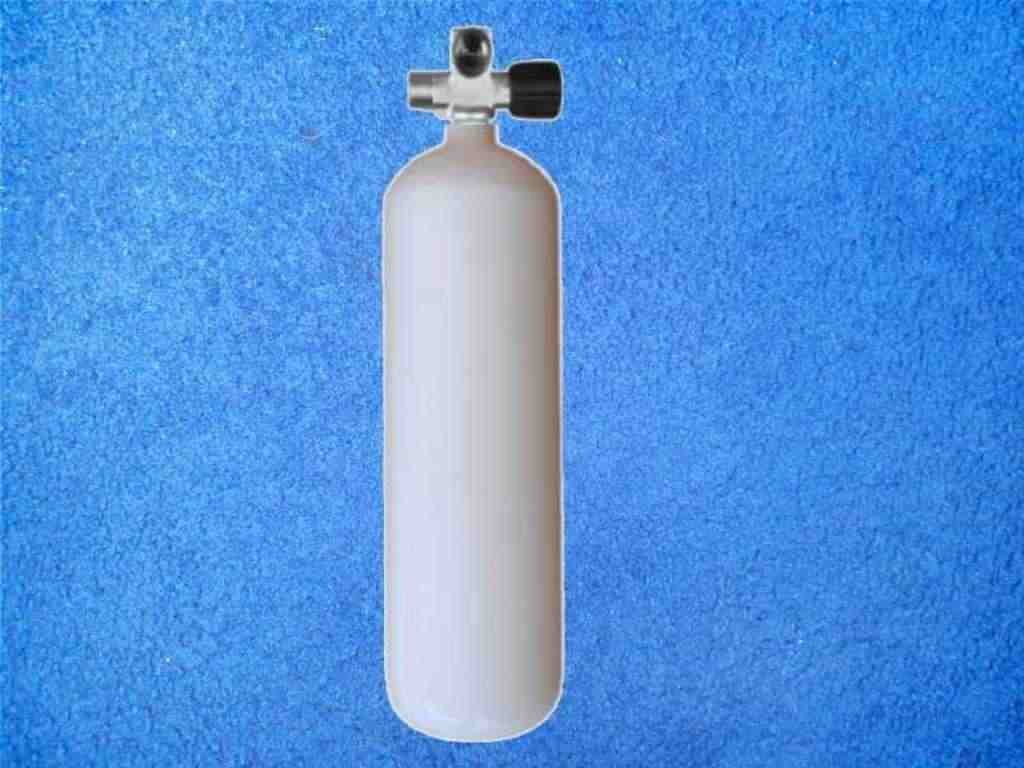 Tauchflasche 3 Liter mit Brückenventil - Kurz