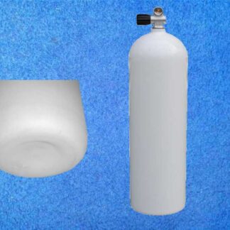 Tauchflasche 12 Liter konkav mit Ventil