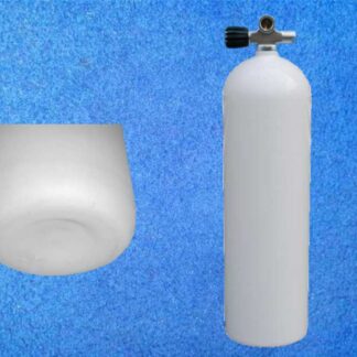 Tauchflasche 12 Liter konkav mit Brückenventil