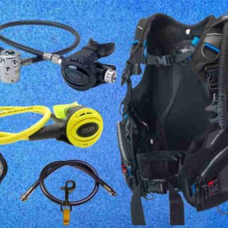 Tauchausrüstung mit ADV Jacket und Atemregler