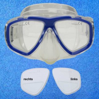 Taucherbrille TDS Mistral Blau - mit optischen Gläsern