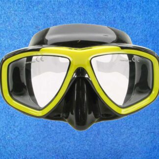 Tauchmaske TDS Mistral Schwarz Gelb