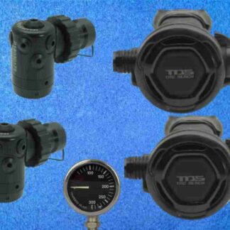 Atemregler Set TDS TAC - Black-Edition D12
