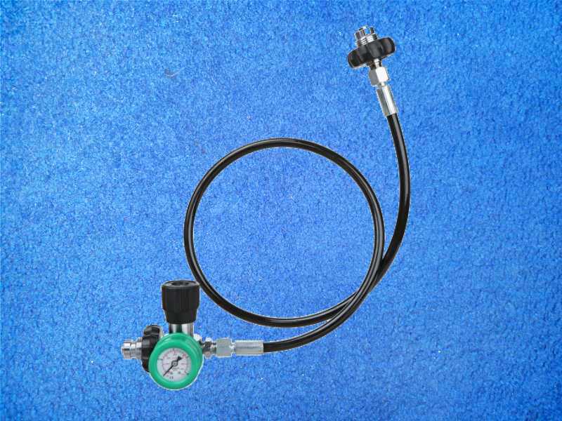 Überströmschlauch mit Manometer